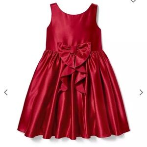 Janie and Jack satin bow dress